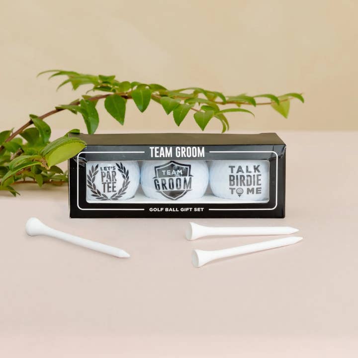 Weddingstar Inc. – wholesale Sporting accessories – Printed Golf Balls - Team Groom - Set of 3