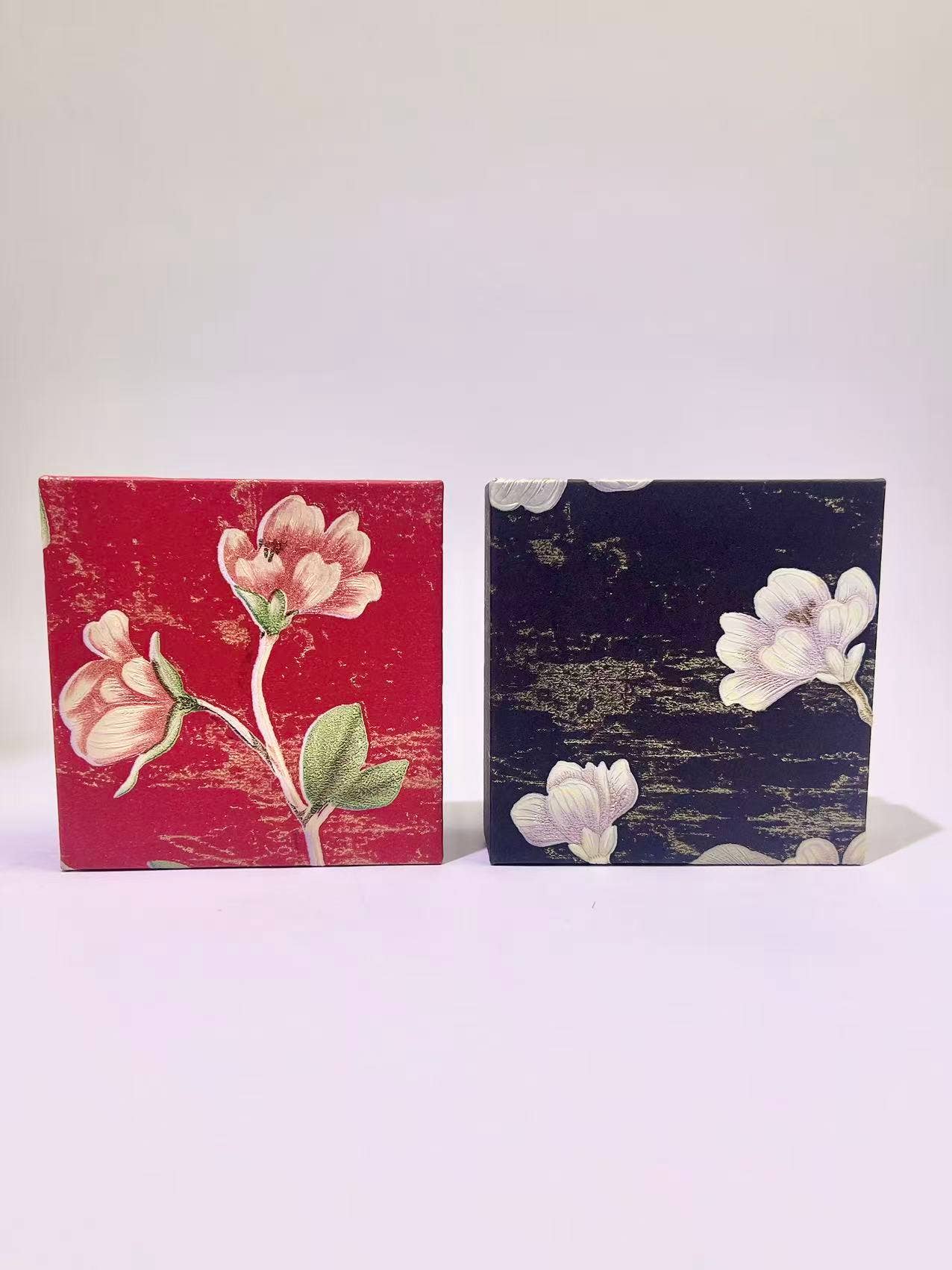 COSMOS - Wholesale Jewelry Box/Organizer - Jewelry box 9.3x9.3 cm – elegant floral gift case celebration3