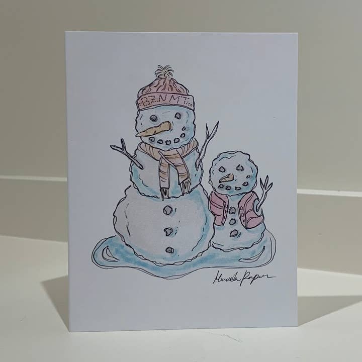 Snemand Design Jule-/Helligdagskort for engroshandel hos Red Fox Design Studio