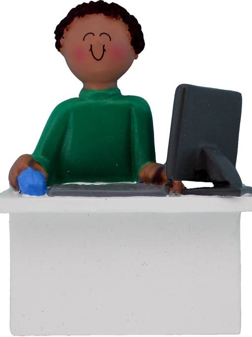 Computer User: Male for wholesale by Ornament Central