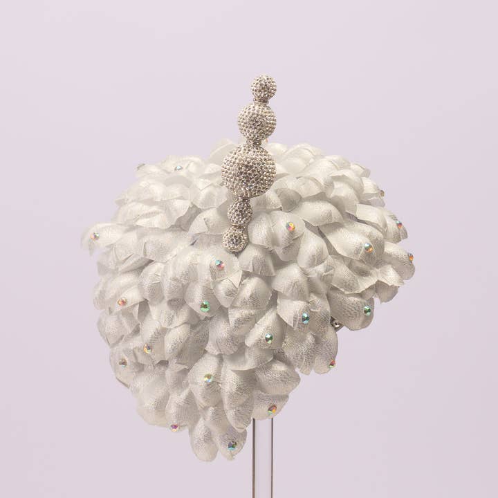 KaKyCo - Wholesale Fascinator hat – Women's - Rose petals coving entire hat w/hat pin on one side | AJ869S4