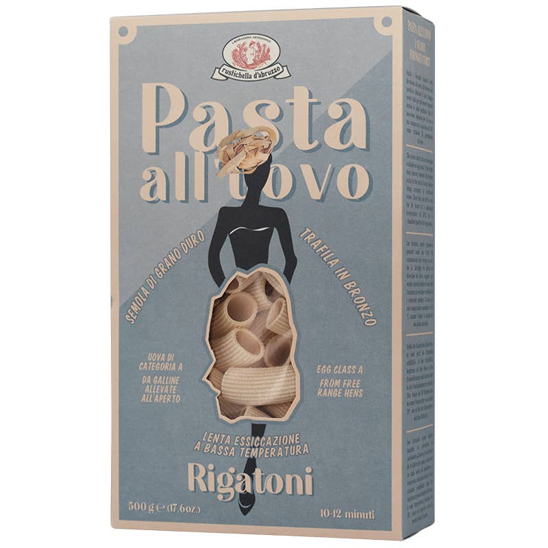 Casa Rustichella by Rustichella d'Abruzzo SpA - Venta al por mayor Pasta - Rigatoni al Huevo Rustichella d'Abruzzo 500g3