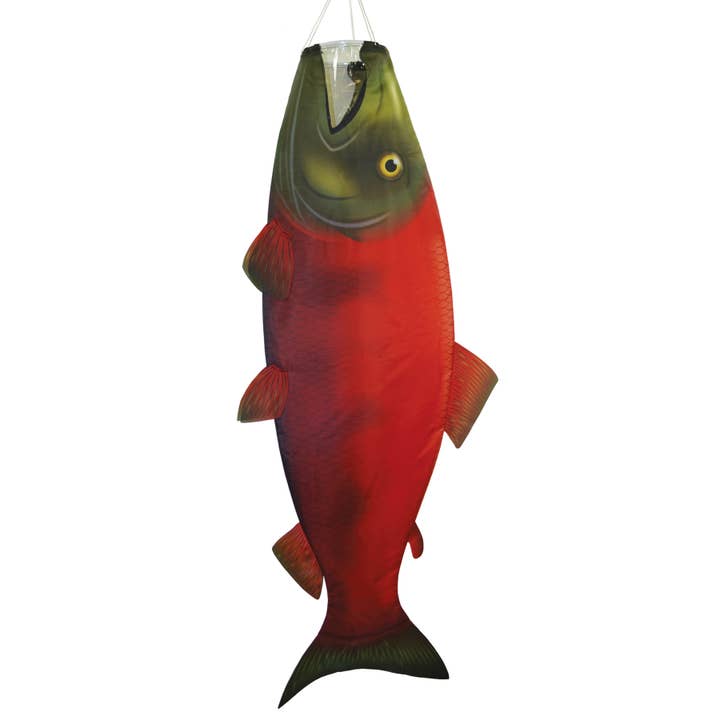 In the Breeze, LLC. - Wholesale Flag - Sockeye Salmon 48" Fish Windsock