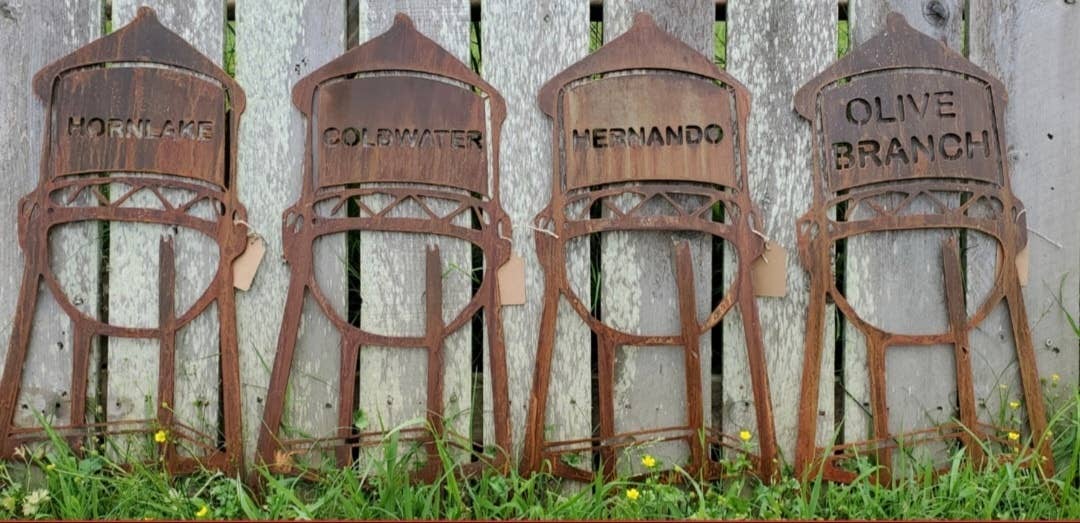 Slinging Sparks Metal Work LLC - Venta al por mayor Letreros de exterior - Letrero de metal personalizado con nombre de ciudad/pueblo, letrero con nombre de ciudad4