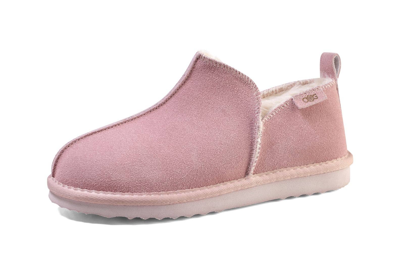 OOG - Wholesale Slippers - Women's - OOG Hausschuhe FLAMINGO ROSA (OB2028) für Damen, Slippers aus Echt-Leder, Plüsch, warm gefüttert, für Indoor und Outdoor3