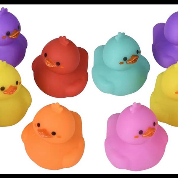 Curious Minds Toys - Wholesale Bath Toy - Baby - 1 Cute Kawaii 2" Rubber Ducks - Rubber Duckies Baby Duckling8