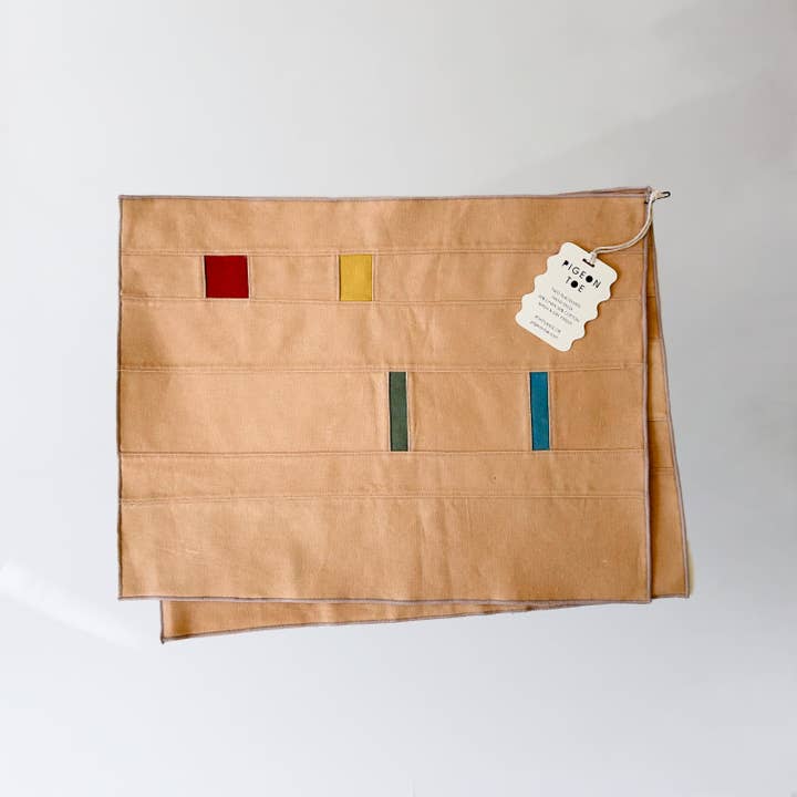 Pigeon Toe Ceramics & Home Textiles - Wholesale Placemat - Quilt Placemats Linen/Cotton (Set of 2) Handmade