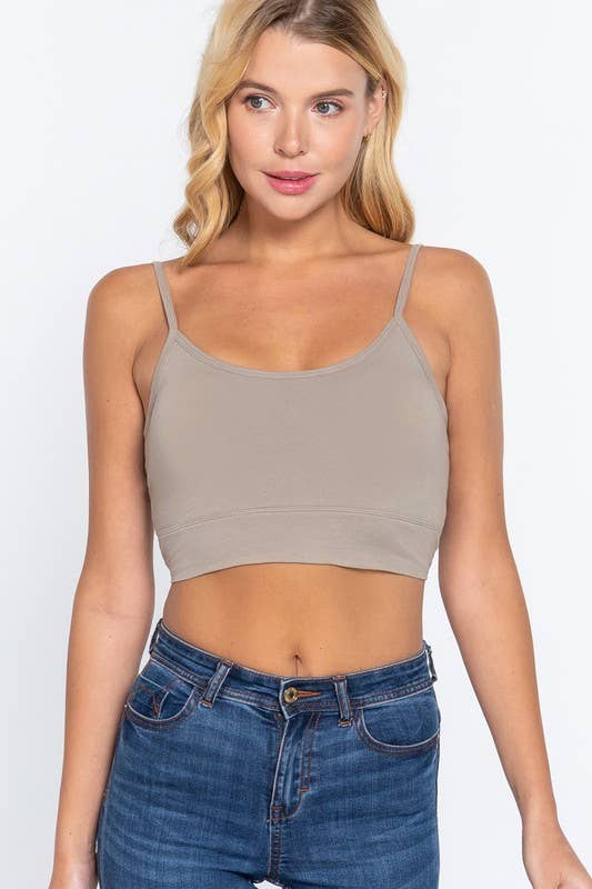 Active Basic | Active USA - Vente Caraco – femme - Débardeur à dos torsadé avec bonnet de soutien-gorge amovible et col rond13