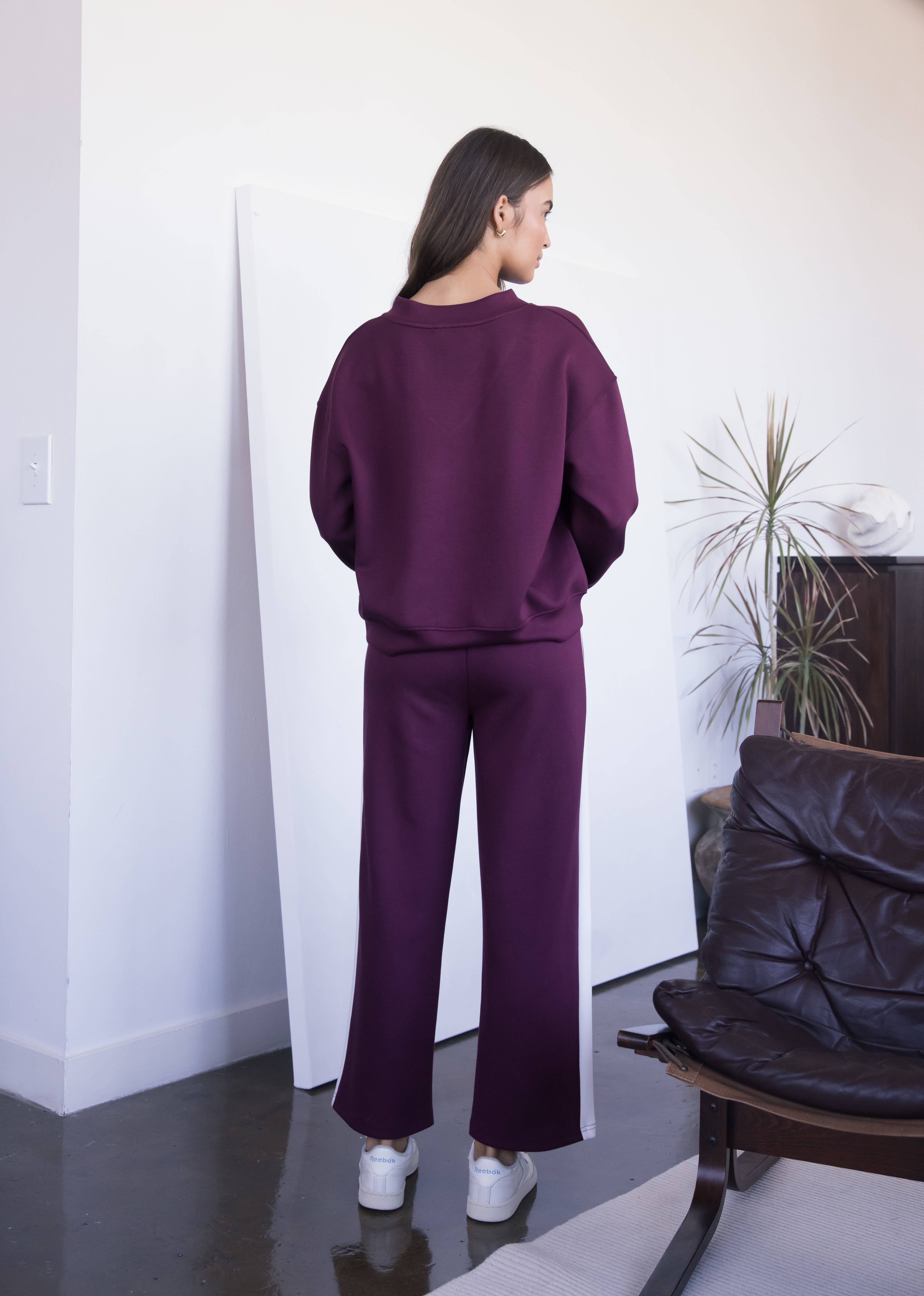 P. CILL – wholesale Pants – Women's – P. CILL Butter Modal Side Stripe Wide Leg Pants40