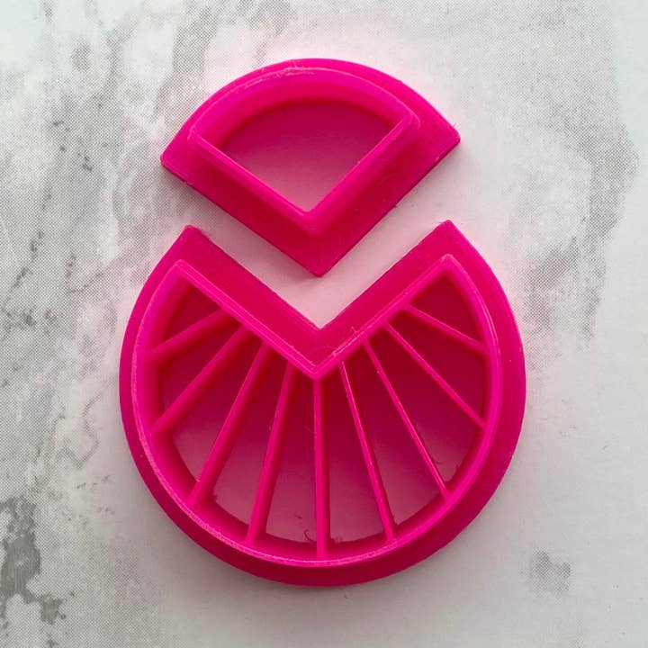 Geometrisk Sunshine Clay Cutter/Geometrisk Circle for engroshandel hos EllaRaeMouldsVinyls