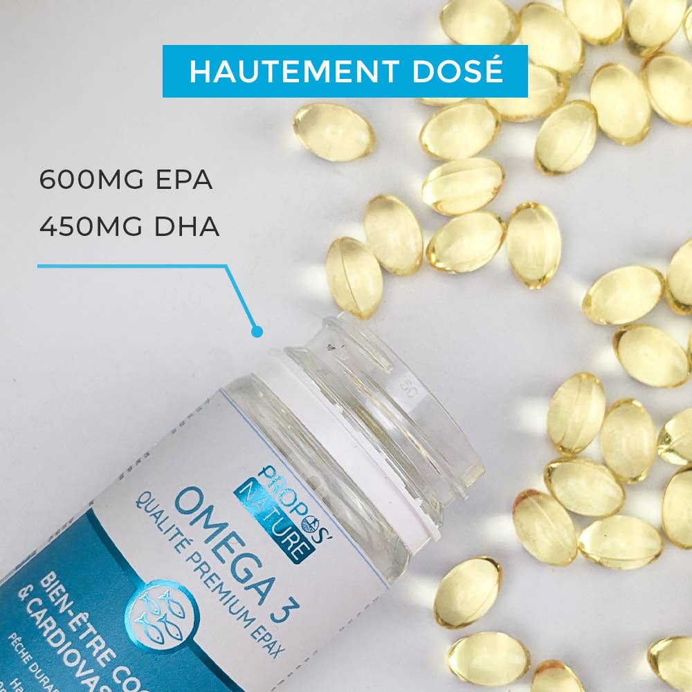 Propos'Nature - Vente Supplément oral/vitamine - Oméga-3 - Qualité Premium EPAX -  60 capsules4
