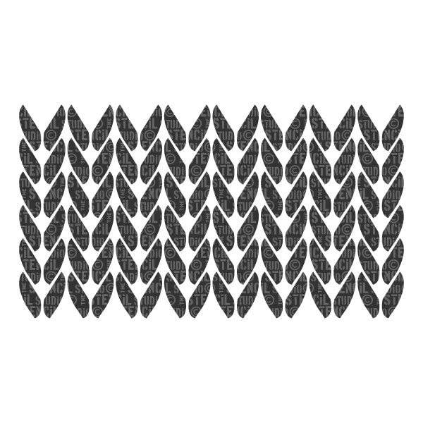 Få Strikket Gentag Stencil for engroshandel hos The Stencil Studio