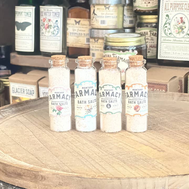 Montana Farmacy - Vente Sel de bain - Échantillonneur de sel de bain moussant Montana Farmacy, paquet de 42