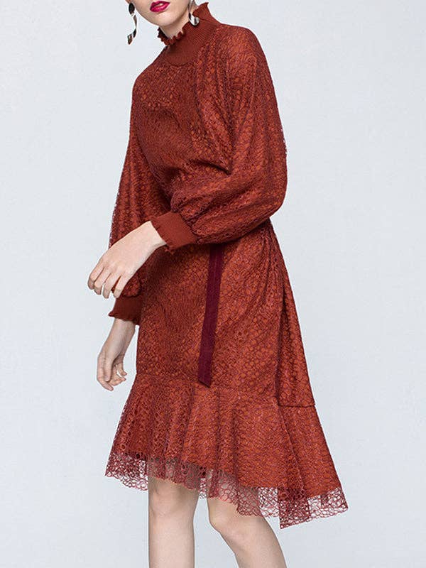 StyleGalX – wholesale Klänning - Dam – Shiloh Midi spetsklänning3