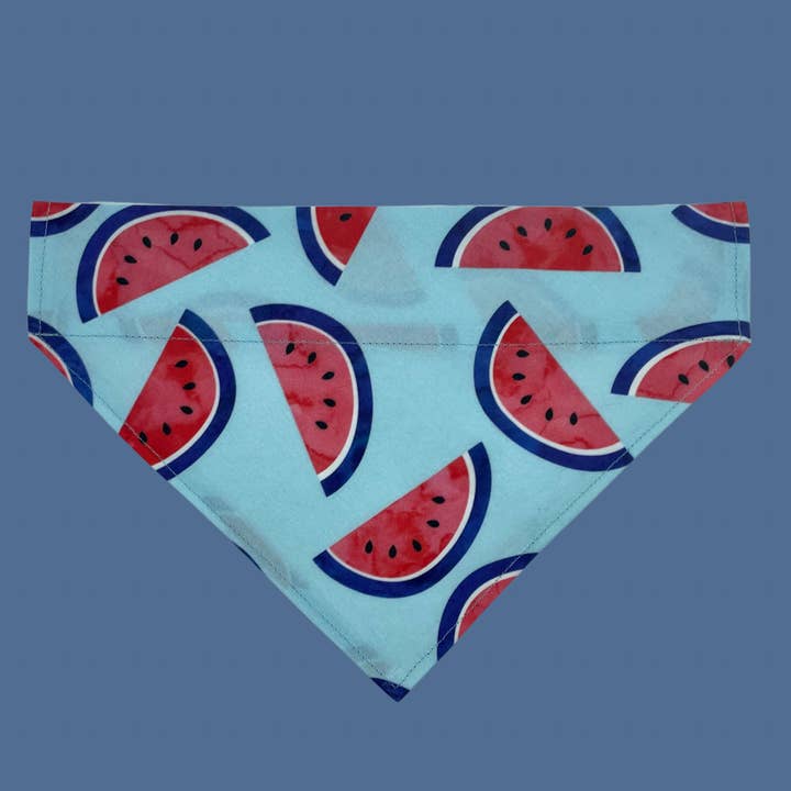Woofingtons & Company - Wholesale Pet Bandana - Dog - Tossed Watermelon - Over The Collar Dog Bandana Summer