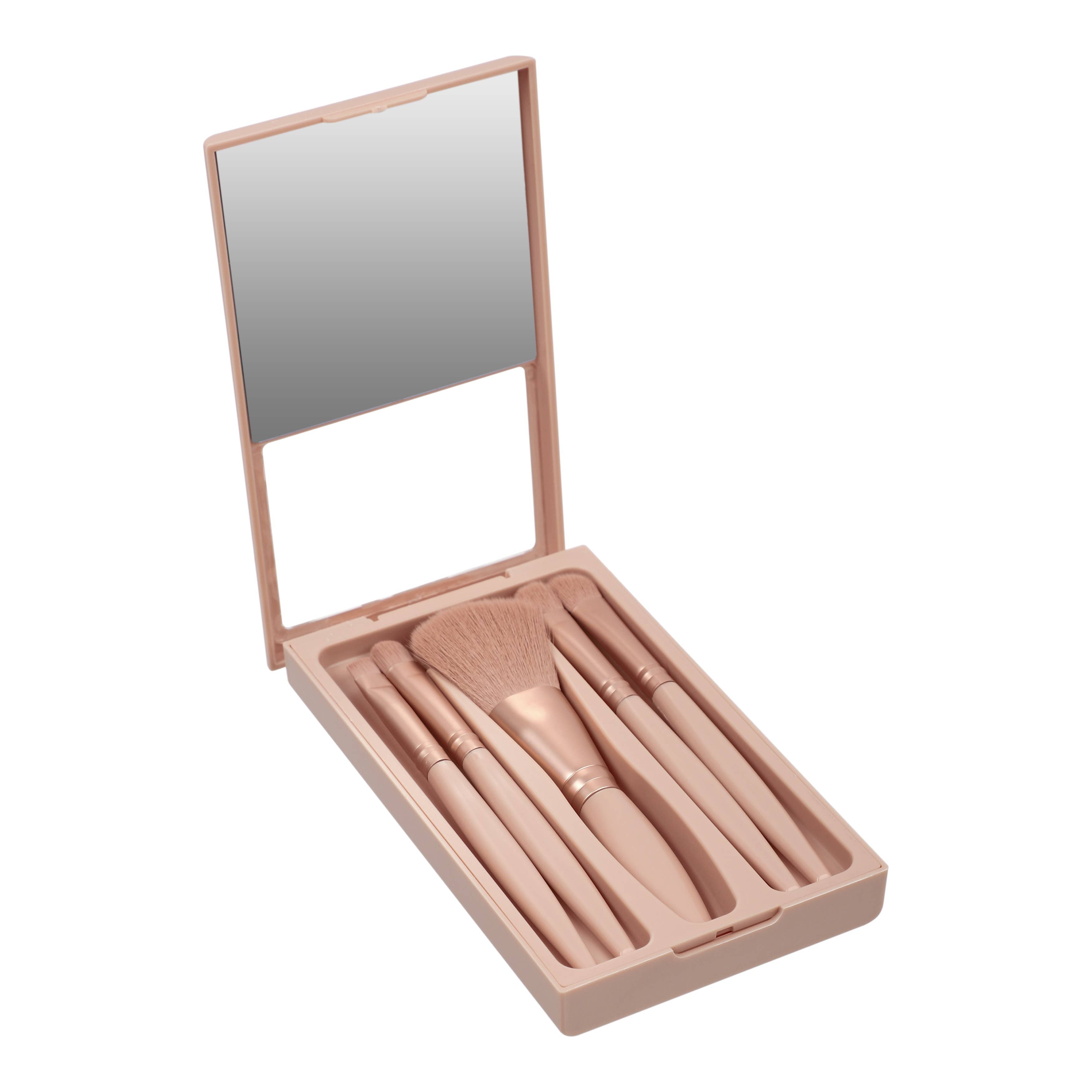 Beauty Pro - Wholesale Makeup Brush Set - BYS Makeup Brush Kit with Mirror LEOPARD 1