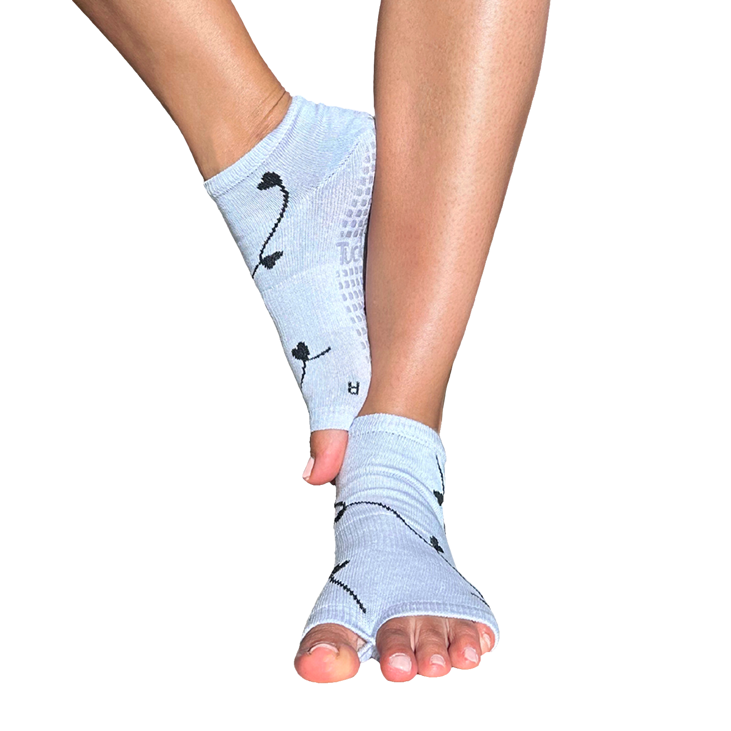 Tucketts - Wholesale Socks - Women's - Anklet - Heart Strings Lilac - Grip Socks1