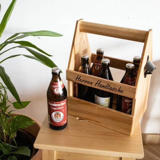 Porte-boissons et bouteilles « sac à main pour homme » *PERSONNEL* pour la vente par Woodequipment24