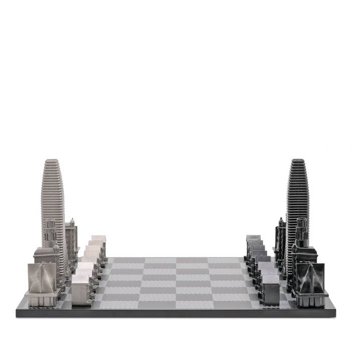 Skyline Chess - Wholesale Board Game - Stainless Steel San Francisco Edition - Skyline Chess Set