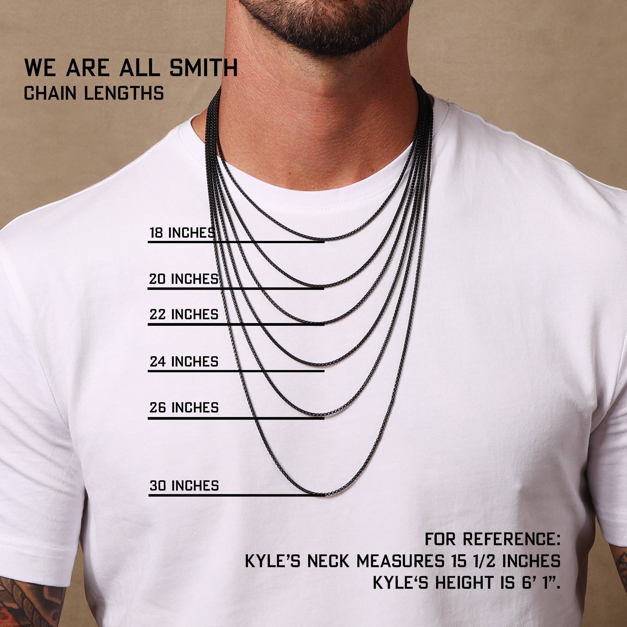 We Are All Smith - Wholesale Link & Chain Necklace - 3.5 mm Gold Cuban Chain Necklace4