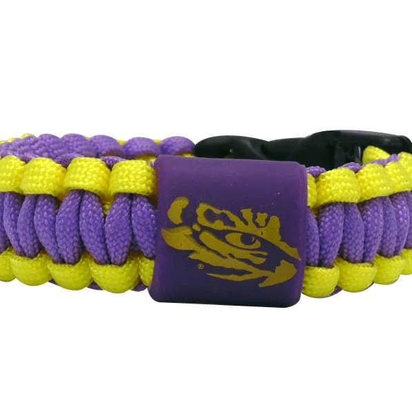 Lsu Tigers Jewelry Bracelet Rope for wholesale by Jenkins Enterprises