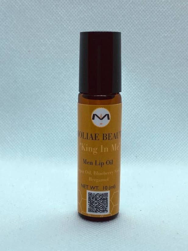 ⭐ King In Me - Aceite labial masculino - Aceite de argán, semilla de arándano, bergamota para venta al por mayor de MOLIAE Beauty LLC