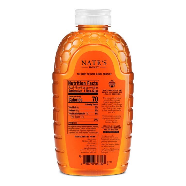 Nate's Honey - Wholesale Honey - Nature Nate's Raw And Unfiltered Texas Honey3