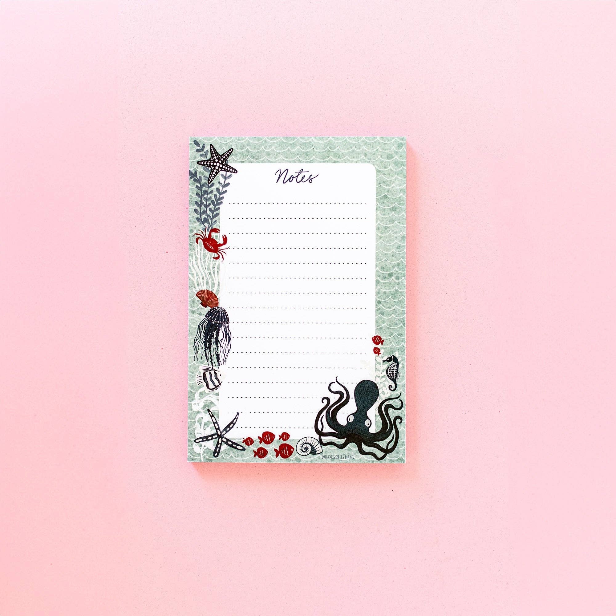 Wild Croft Studio - Wholesale Notepad - Ocean Friends Notepad5
