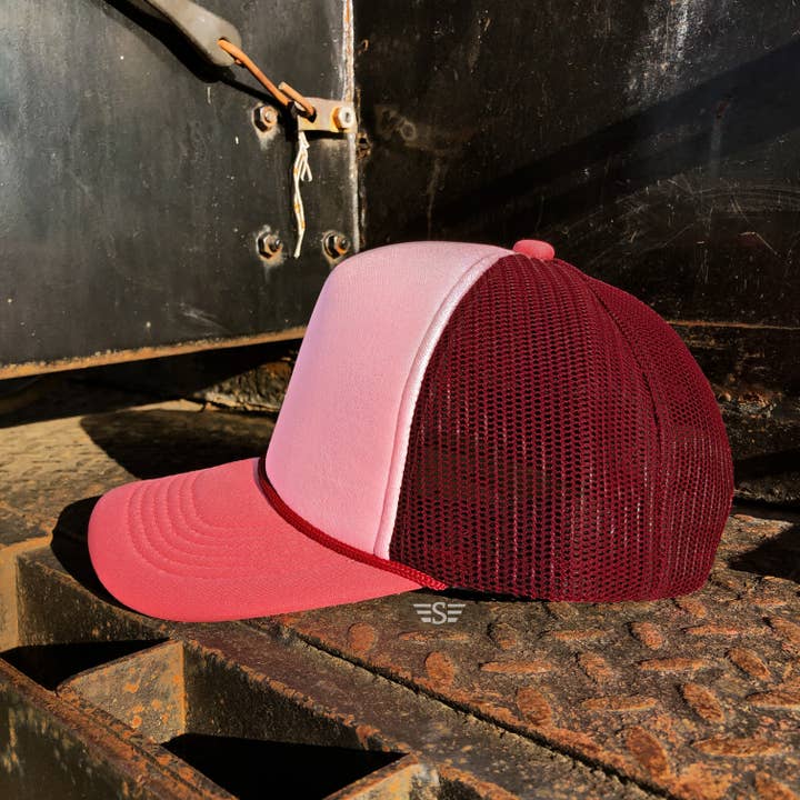 Flying S Company - Wholesale Trucker Hat - Unisex - Tri Color Mesh Back Foam Trucker Cap
