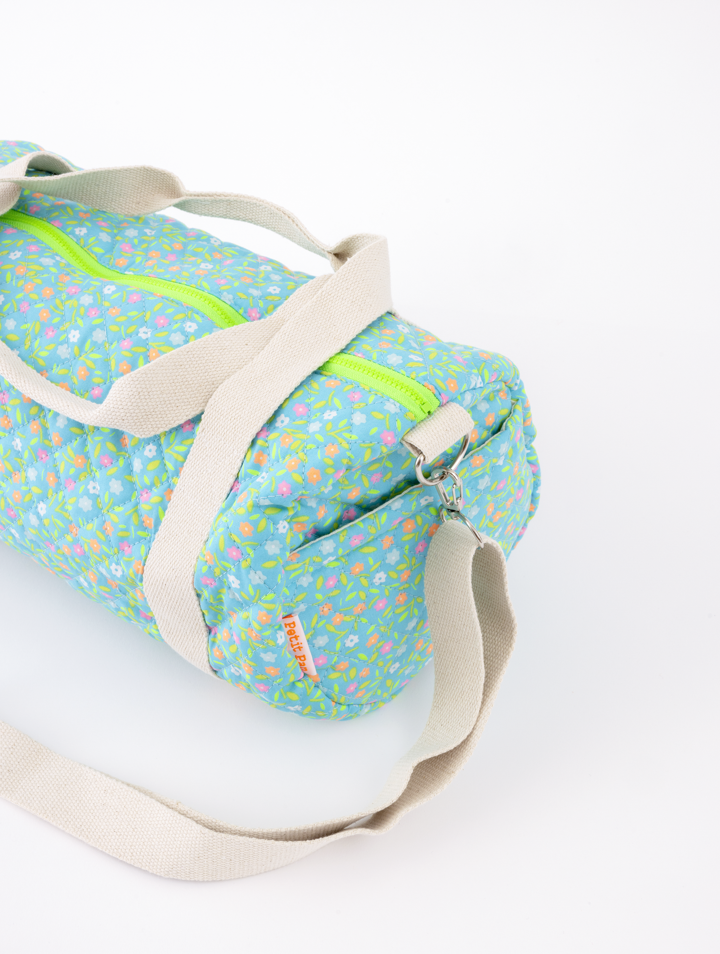 Petit Pan – wholesale Weekender bag – women's – Peace and love azure duffle bag1