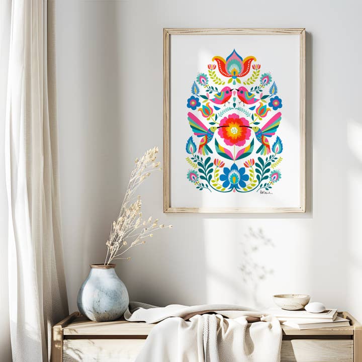 Impressão de Arte de Beija-flor de Arte Popular por atacado de M Design Studio Gifts