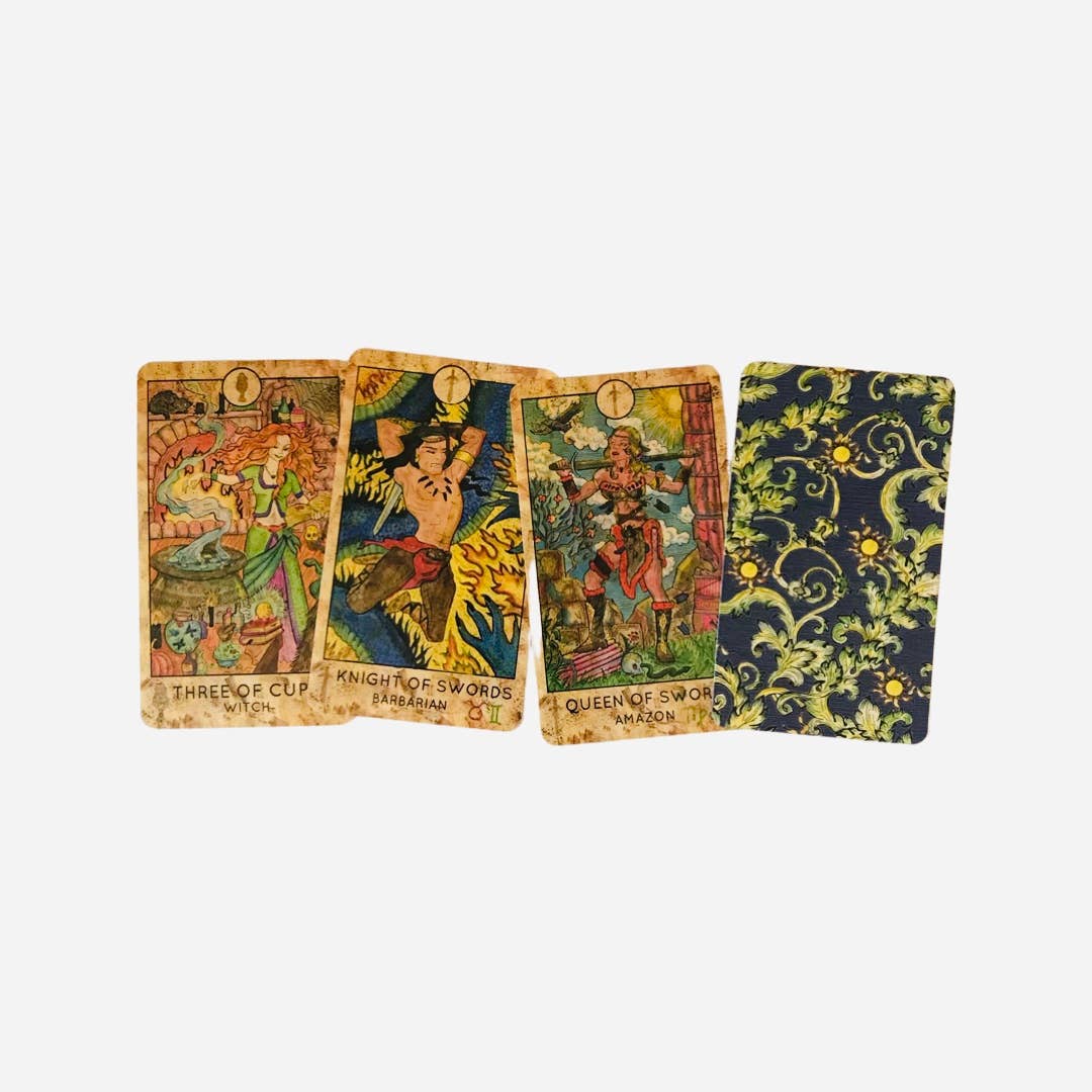 Tarotlandia – Cartas de tarô por atacado – Baralho de Tarô Fantasy World De Luxe Edição Limitada (Samiramay)10