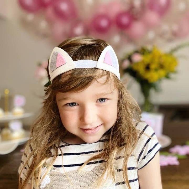 Pooka Party – Großhandel Fashion-Stirnband – Kinder – Katzenohren Filz Stirnband (4er-Set)