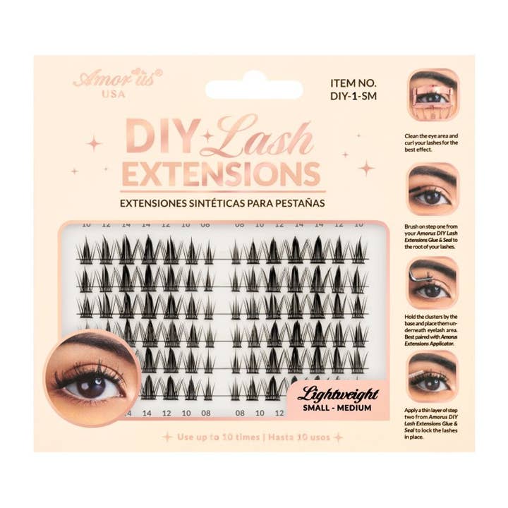 PINEAPPLE Beauty - Vente Faux cils - AMORUS DIY-1-SM Extensions de Cils DIY - 6 ensembles