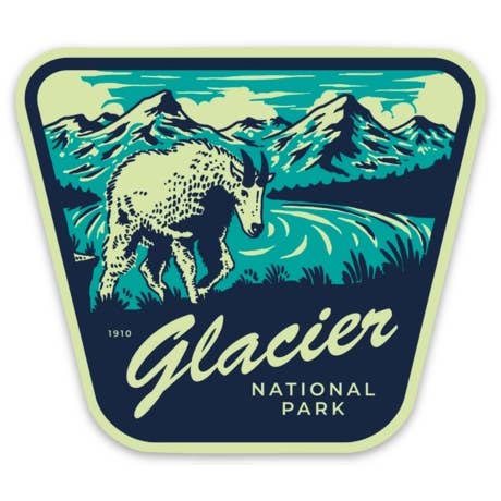 Glacier National Park Sticker for wholesale by EARTHWILD