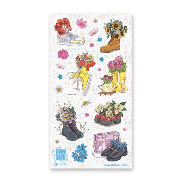 STICKII - Vendita all'ingrosso Adesivo - Foglio adesivo Shoe Bloom