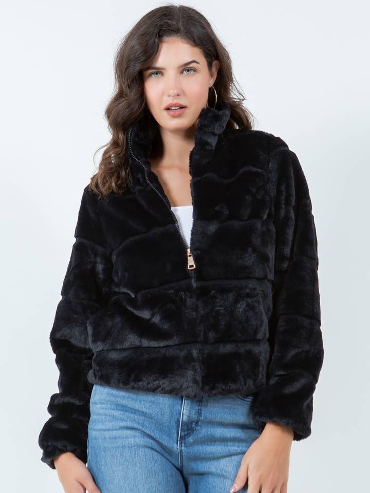 Everyday Teddy Faux Fur Jacket for wholesale by Veracci