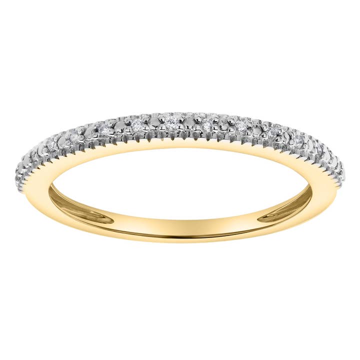 Ava 14K Geelgouden Ring met Ronde Diamanten - 0,06 ct voor wholesale door LuvMyJewelry (LMJ)