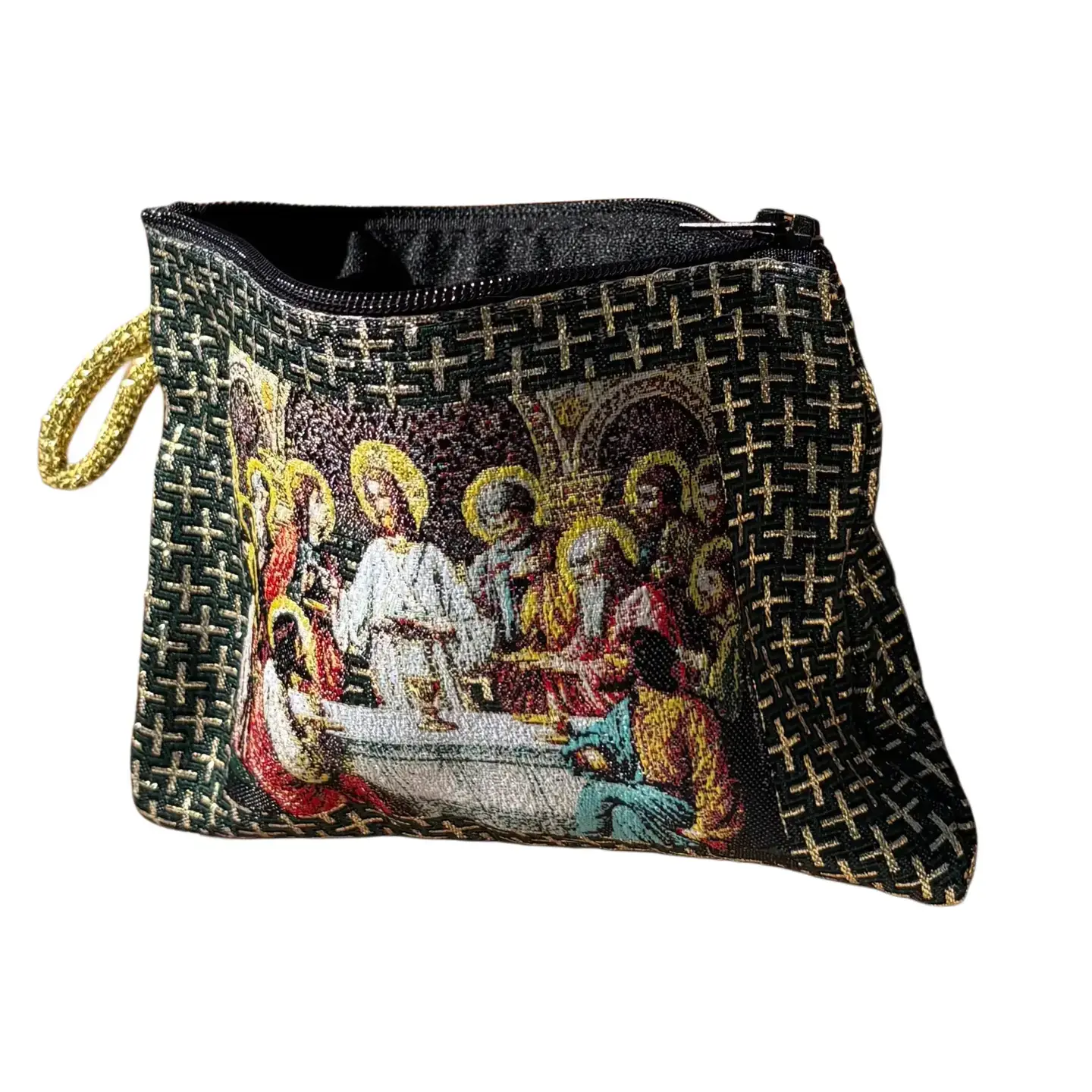 Oremus Mercy - Wholesale Pouch - Unisex - Rosary Pouch - Last Supper 3″ x 4"1