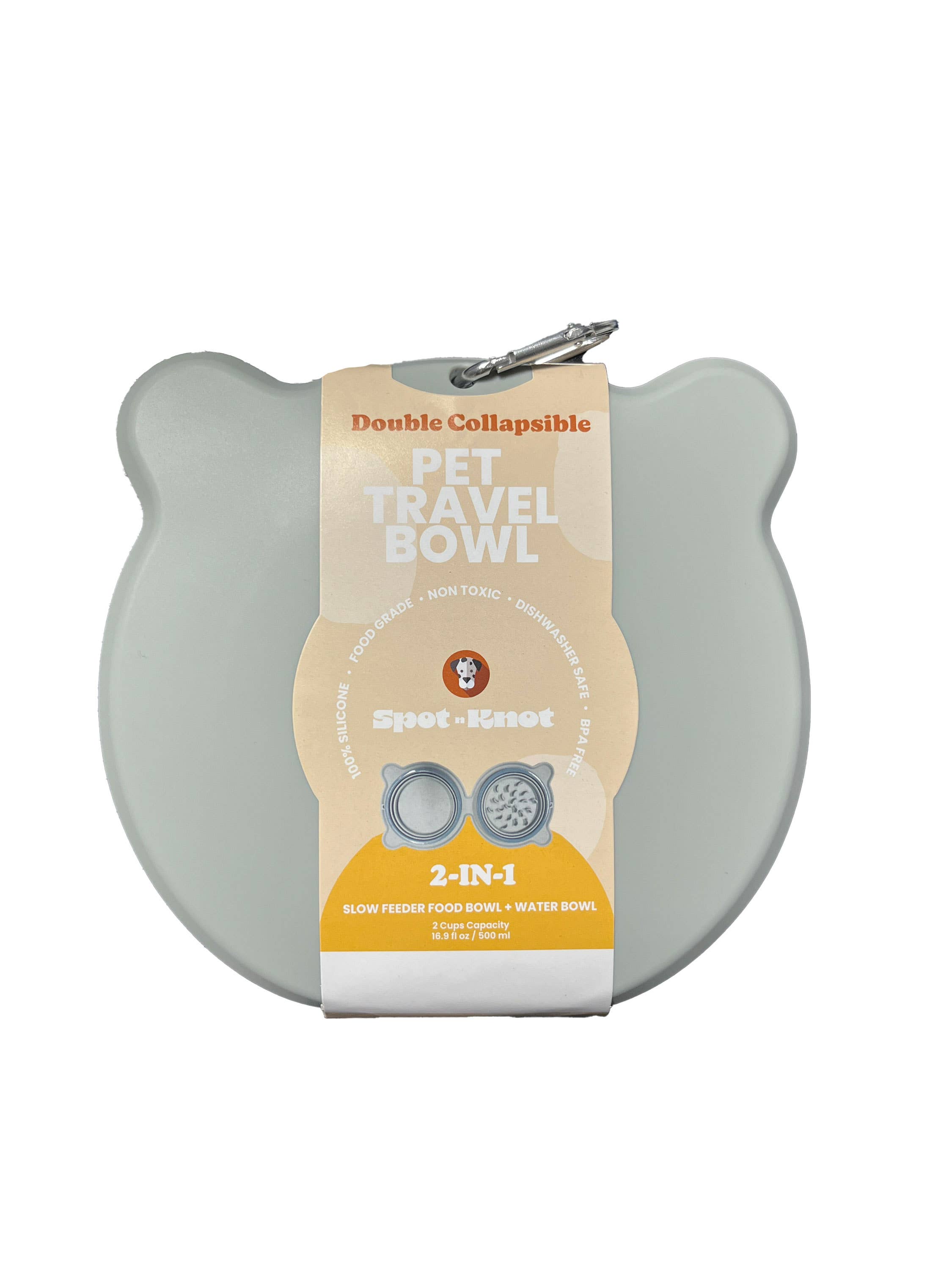 Spot N Knot - Wholesale Pet Bowl - Cat/Dog - Travel Collapsible Bowl  | Slow feeder for Dog and Cat0