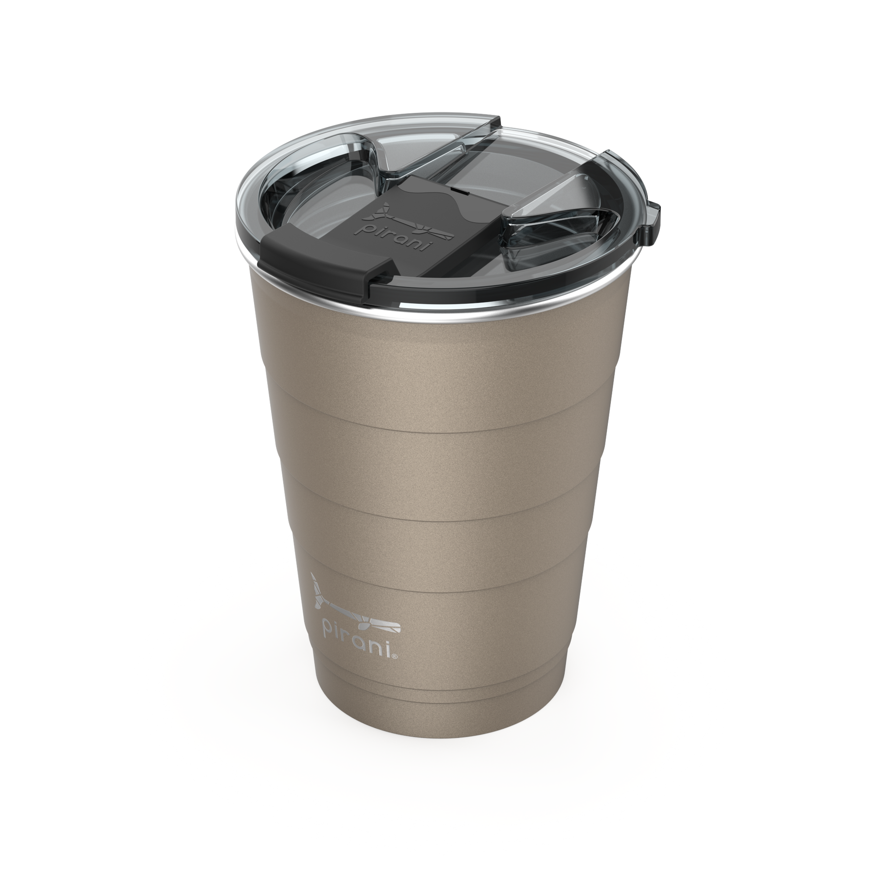 Pirani Life - Vendita all'ingrosso Bicchiere/tazza termica - Bicchiere impilabile isolato 16 oz - Champagne (Metallico)1