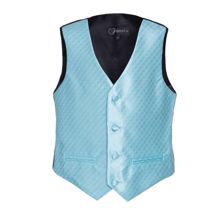 Ferrecci Boys 300 Series Vest Set Turquoise for wholesale by Ferrecci