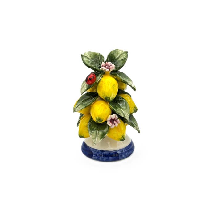 CS100/2 Cascata de limões em Cerâmica - H11cm Made In Italy por atacado de LUEM ART ceramiche e porcellane di Capodimonte Made In Italy