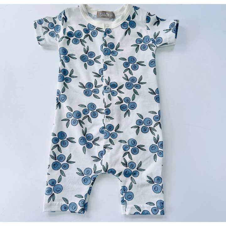 Combinaison Eddie & Bee en coton biologique imprimée « Blueberry » pour la vente par Eddie & Bee