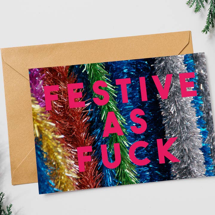 Festive As Fuck for wholesale by The 13 Prints