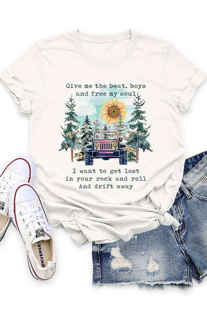 COLORBEAR - Vente T-shirt à imprimés – unisexe - DONNEZ-MOI LE RYTHME T-SHIRT UNISEXE À MANCHES COURTES6