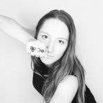 Curve Triangle Ring with pearl options for wholesale by Melissa McArthur - Jewellery Made in London