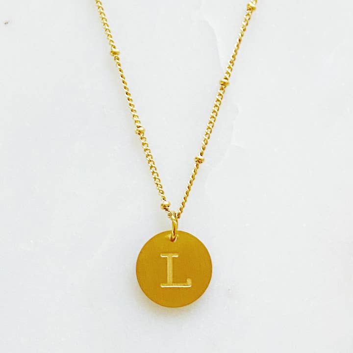 Ellison+Young - Wholesale Pendant/Charm Necklace - Ellison + Young: Singular Charm Initial Necklace