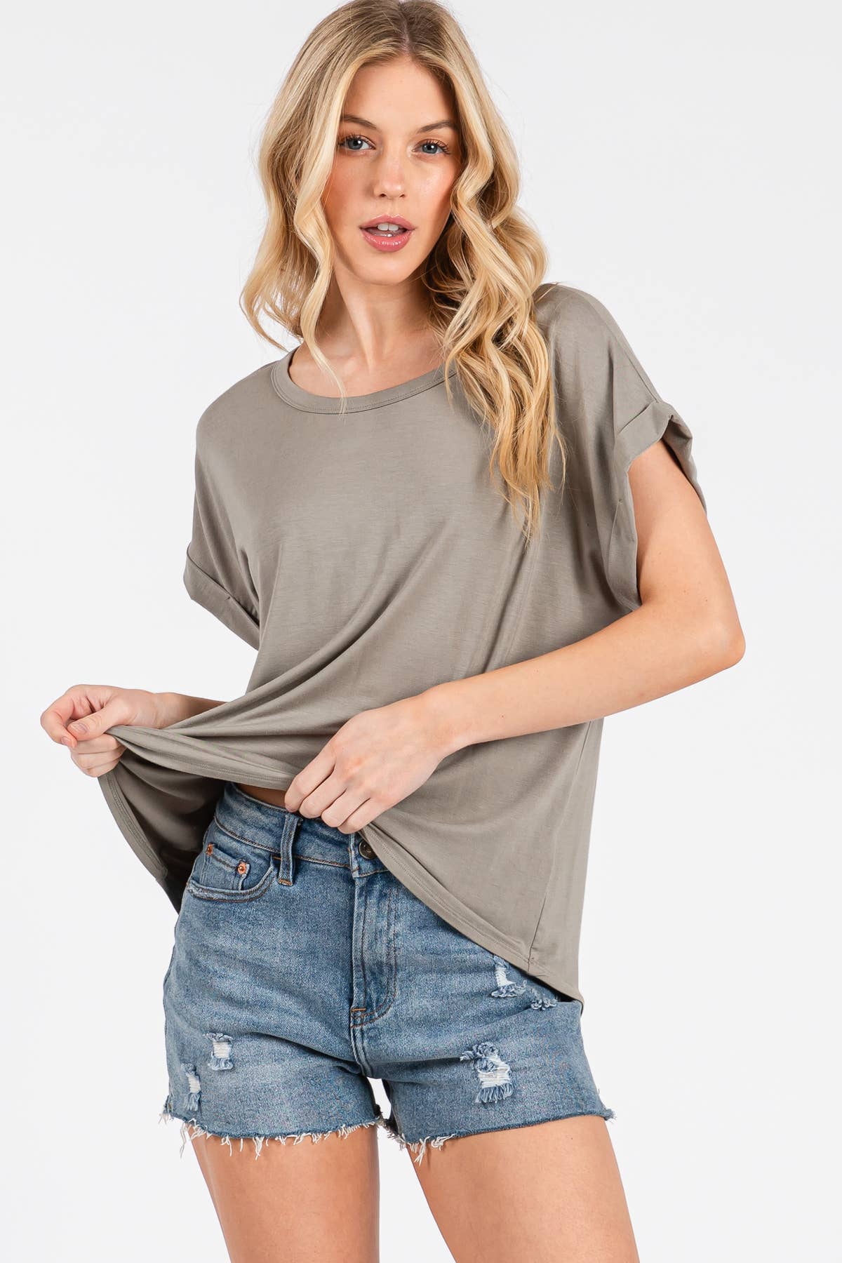 Final Touch - Vendita all'ingrosso Top in maglia - Donna - Top Girocollo in Modal Rayon - T3104812