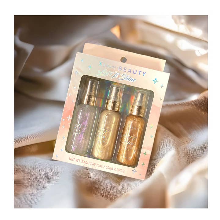 PINEAPPLE Beauty – Engroshandel Glitter til kroppen – Xime XB-SS01 Let it Shine Body Shimmer Sæt - 6sæt5